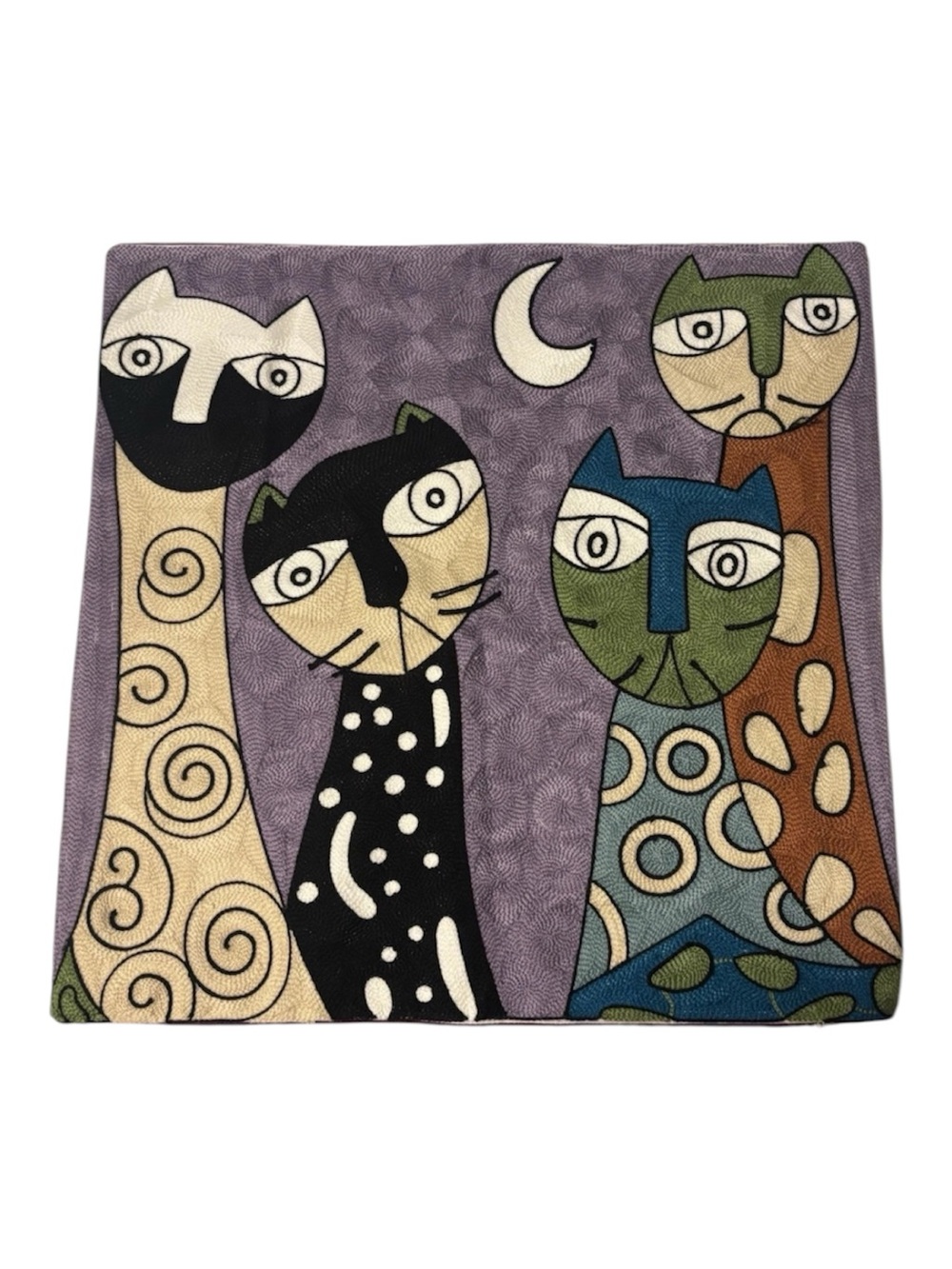 Artistic Cats Decorative Cat Design Pillow Case & Down Pillow